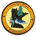 Minnesota Pin MN State Emblem Hat Lapel Pins